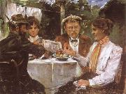 Lovis Corinth In Max Halbe-s Garden china oil painting reproduction